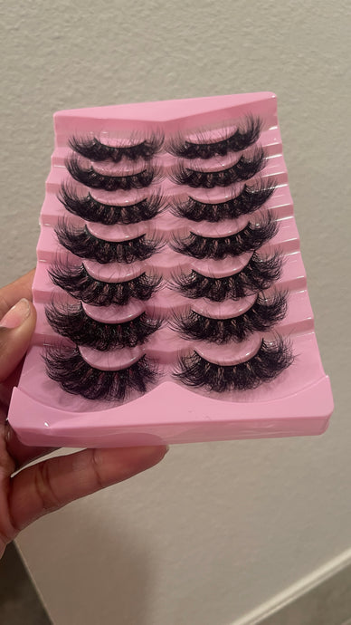 7 Pair Fluffy Mink Volume Lashes